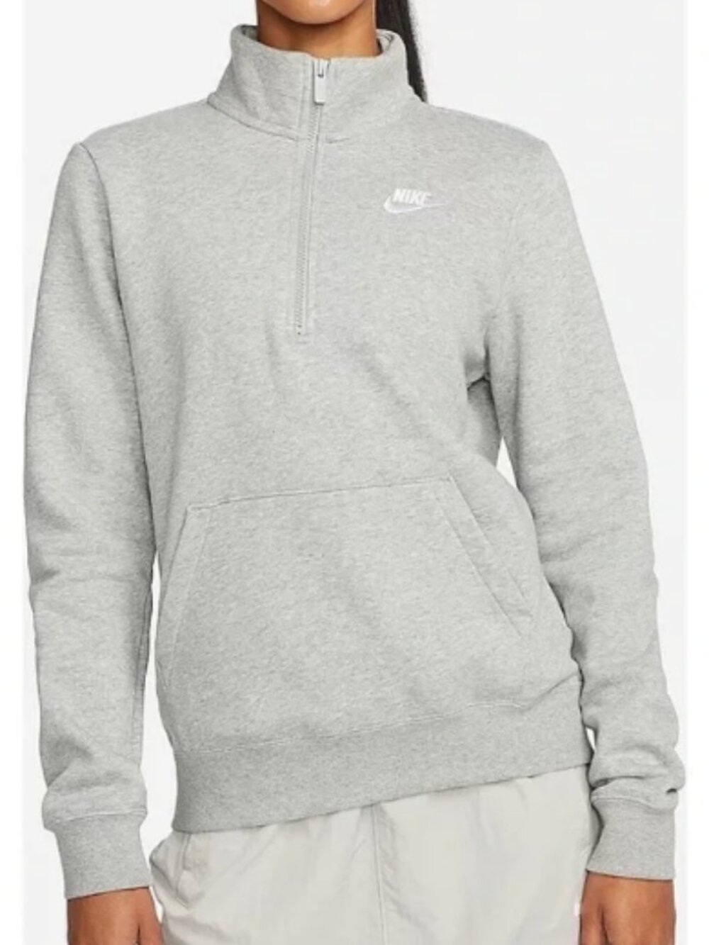 Nike Women's Club Fleece 1/4-Zip Pullover Sweatshirt,